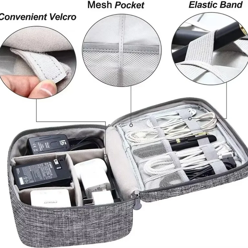 Tech Accessories Case - Travel Portable Digital Storage Bag USB