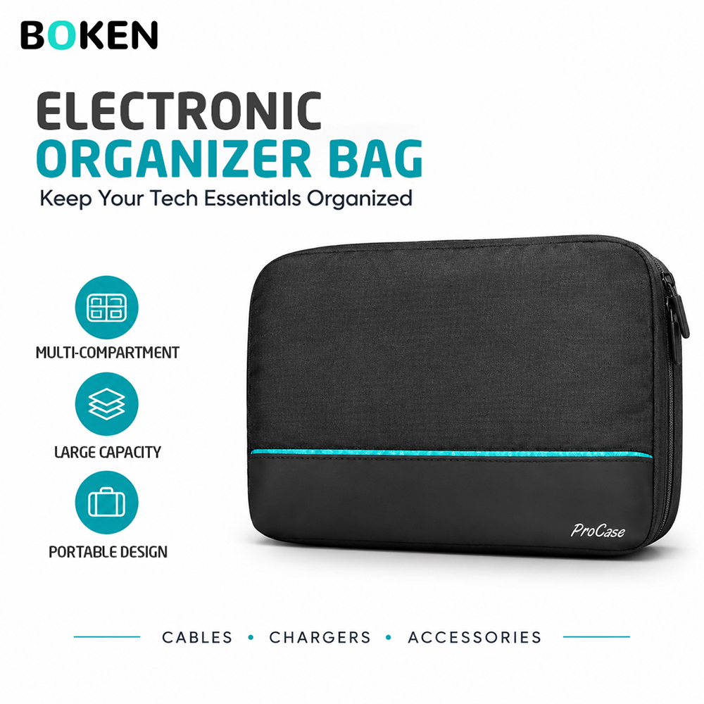 Tech Accessories Travel Case - Travel Tech Organizer Bag Electronics Accessories