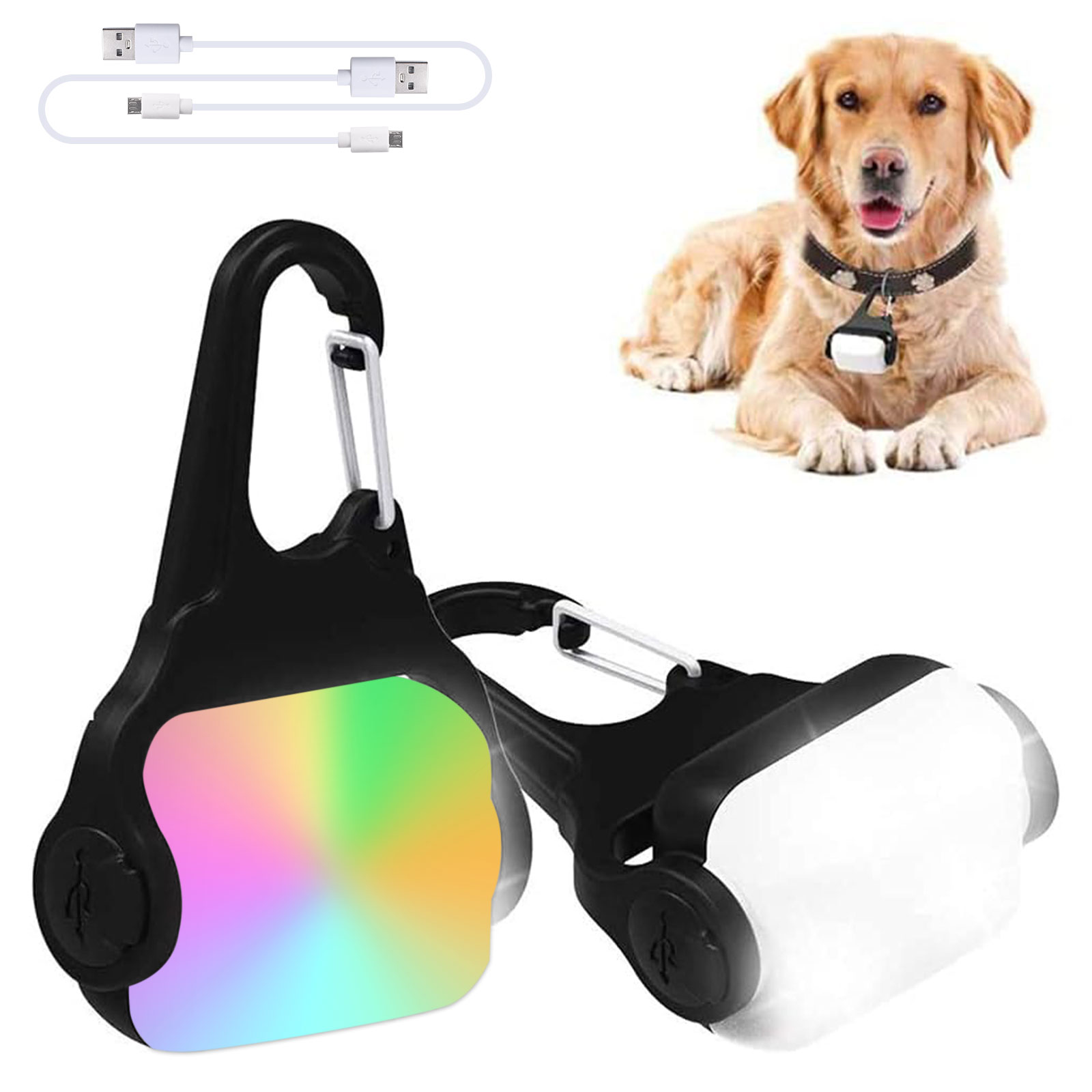 Tech Dog Accessories - 2 Pack LED Dog Collar Light