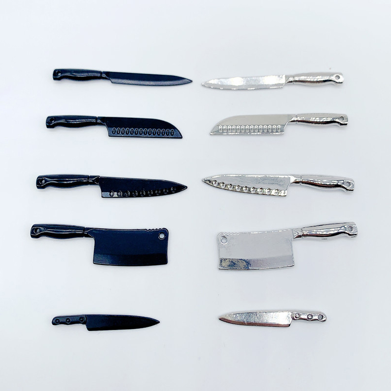 Hi Tech Kitchen Accessories - 1/12 Dollhouse Mini Knives Model Dollhouse