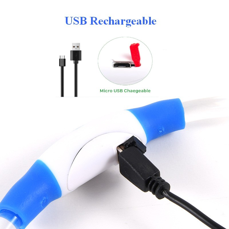 LED Dog Collar Rechargeable 3  - Tech Dog Accessories 评论和价格