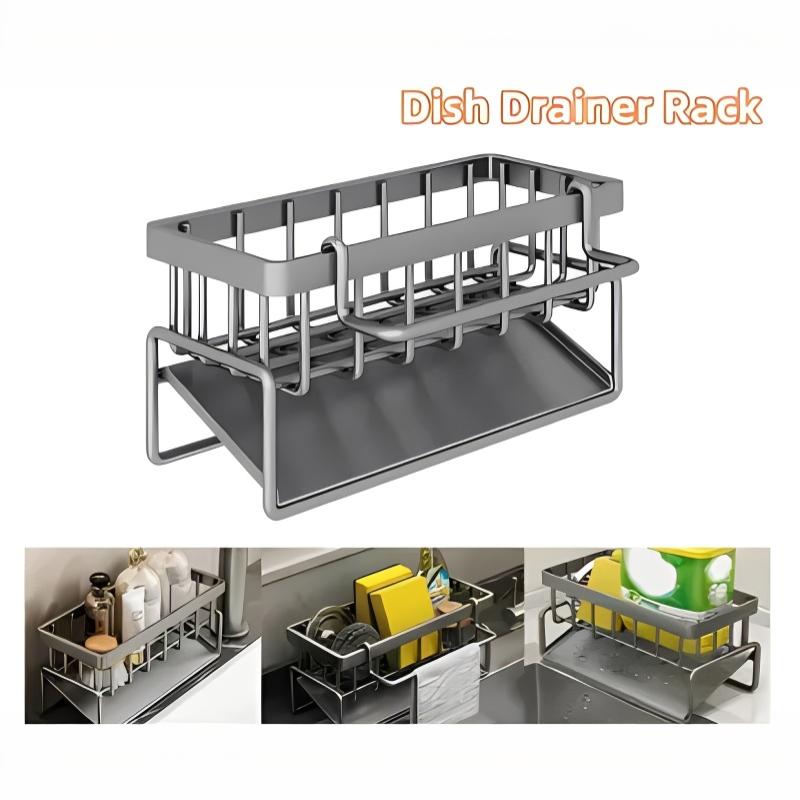 Sponge Drainer Rack With Towel - Tech Accessories Organizer 评论和价格