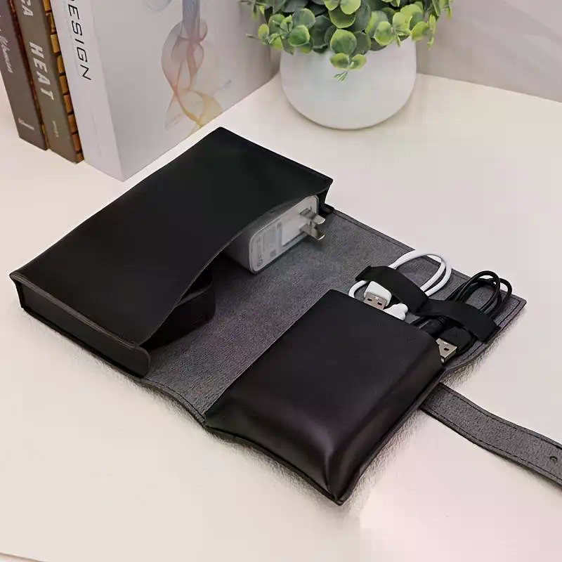 1pc PU Leather Multi-Compartme - Tech Accessories Travel Case 评论和价格