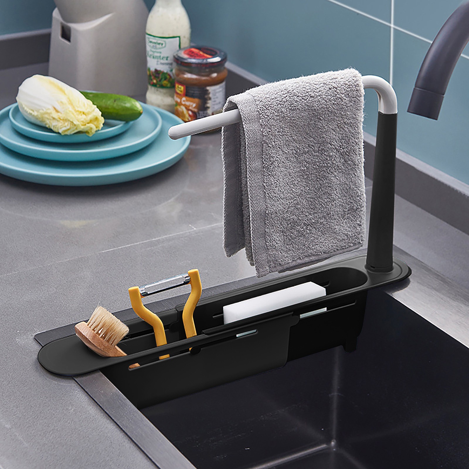 elescopic Sink Shelf Drainer R - Tech Accessories Organizer 评论和价格