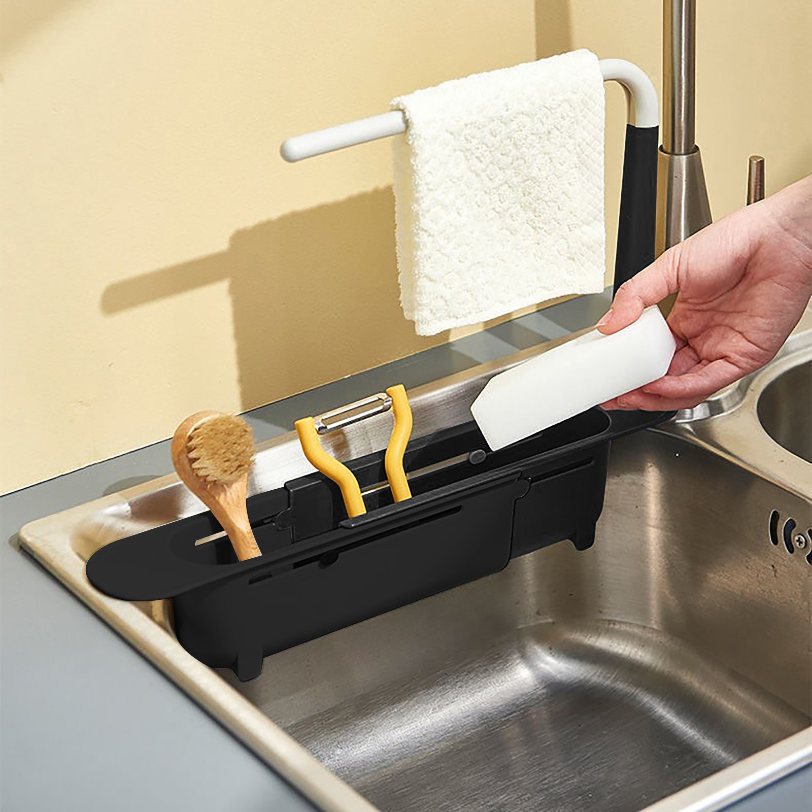 elescopic Sink Shelf Drainer R - Tech Accessories Organizer 评论和价格