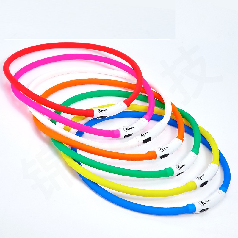 Silicone LED Dog Collar Rechar - Tech Dog Accessories 评论和价格
