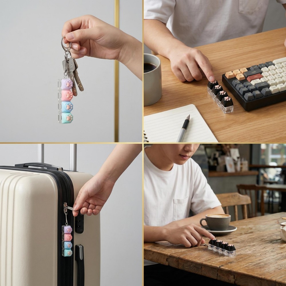 Rakol Clickable Button Keychai - Tech Office Accessories 评论和价格