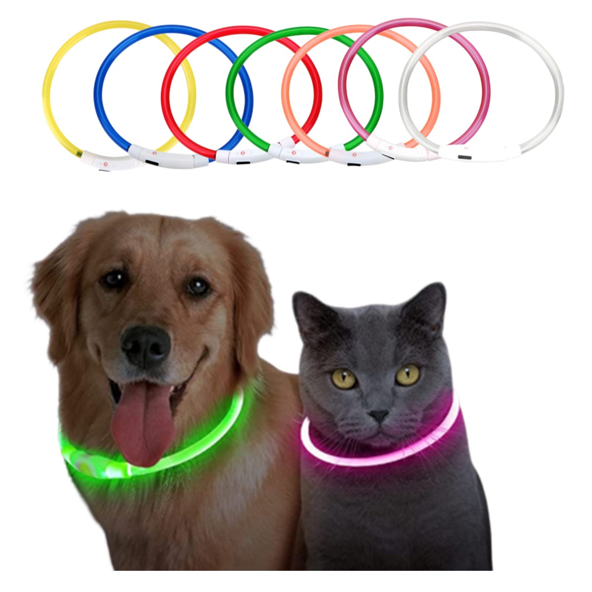 Led Light Dog Collar Detachabl - Tech Dog Accessories 评论和价格