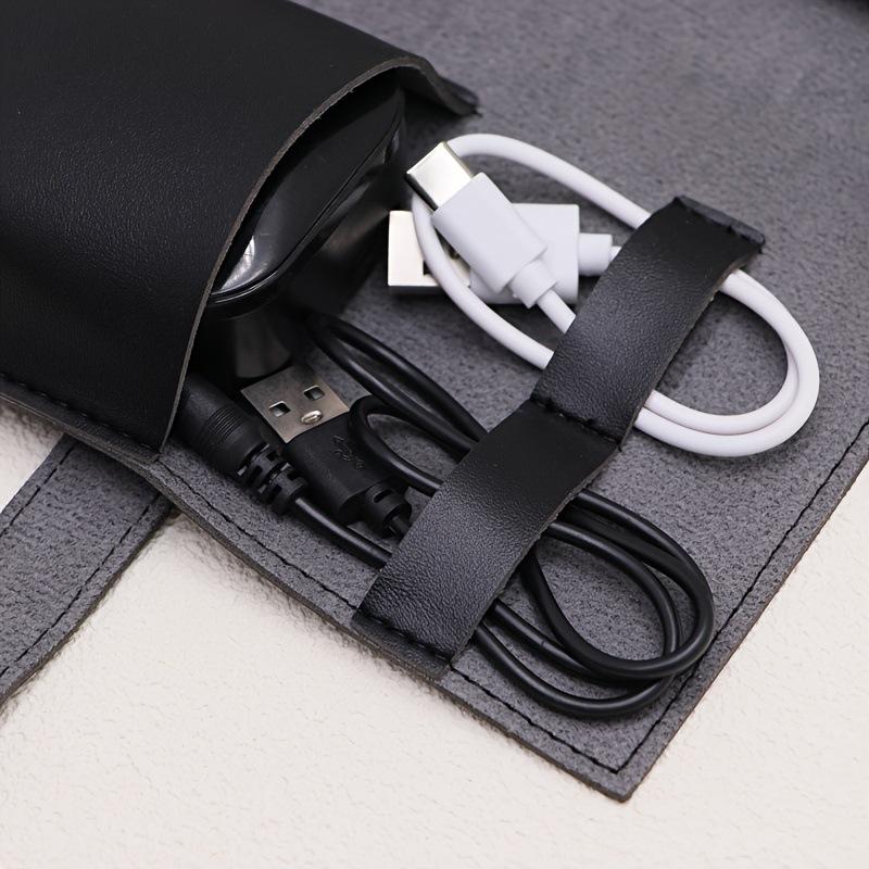 1PC PU Leather Multi-Compartme - Tech Accessories Travel Case 评论和价格
