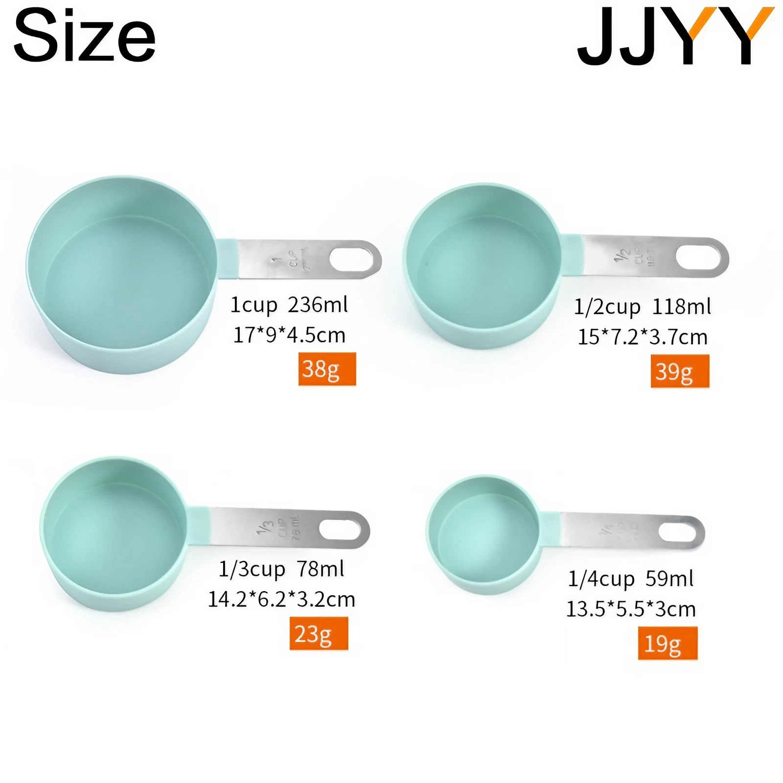 4PCS Measuring Cups Spoons Set - Hi Tech Kitchen Accessories 评论和价格