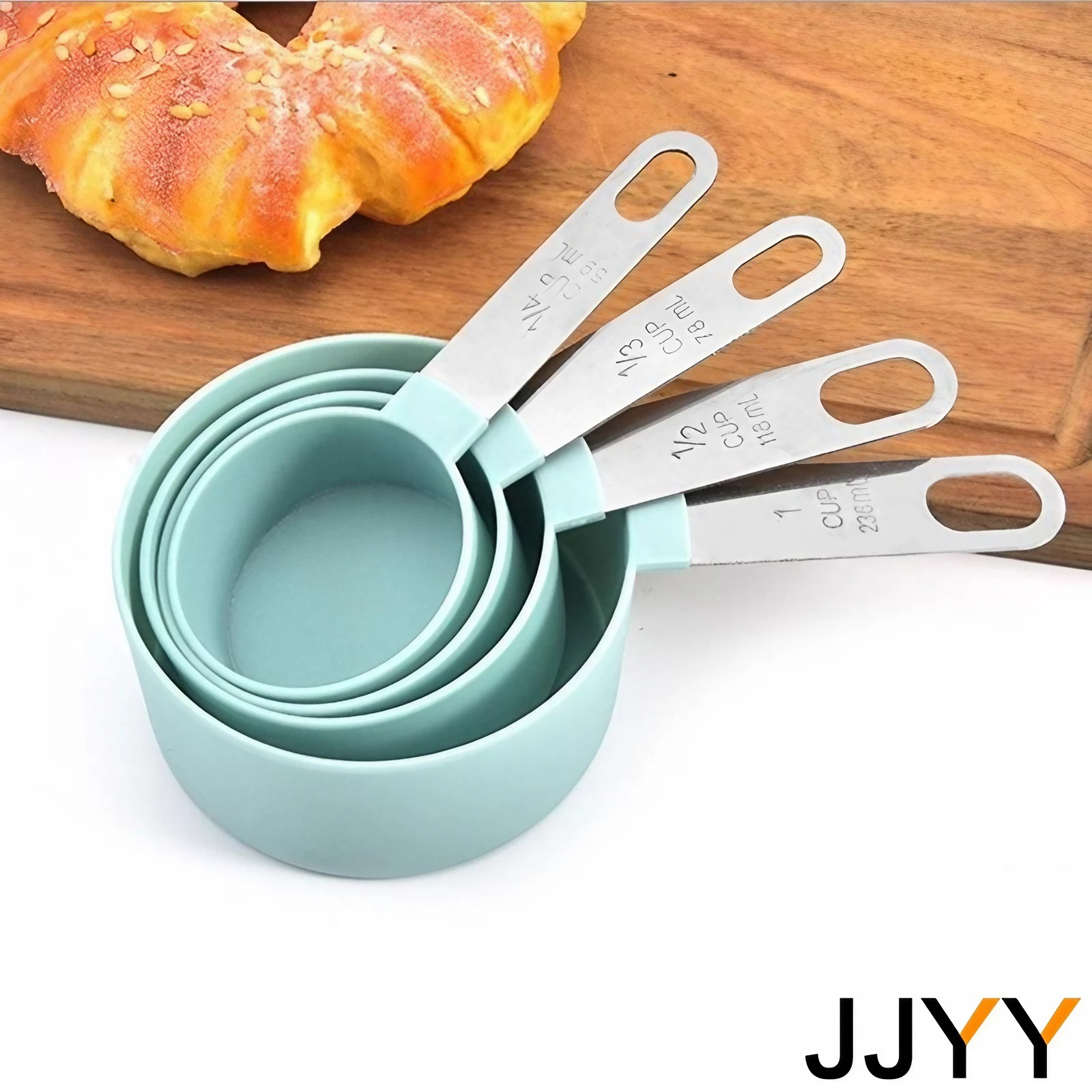 4PCS Measuring Cups Spoons Set - Hi Tech Kitchen Accessories 评论和价格