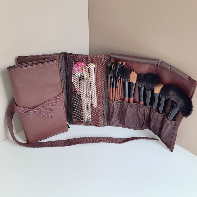 PU Leather Makeup Brush Roll B - Tech Accessories Travel Bag 评论和价格