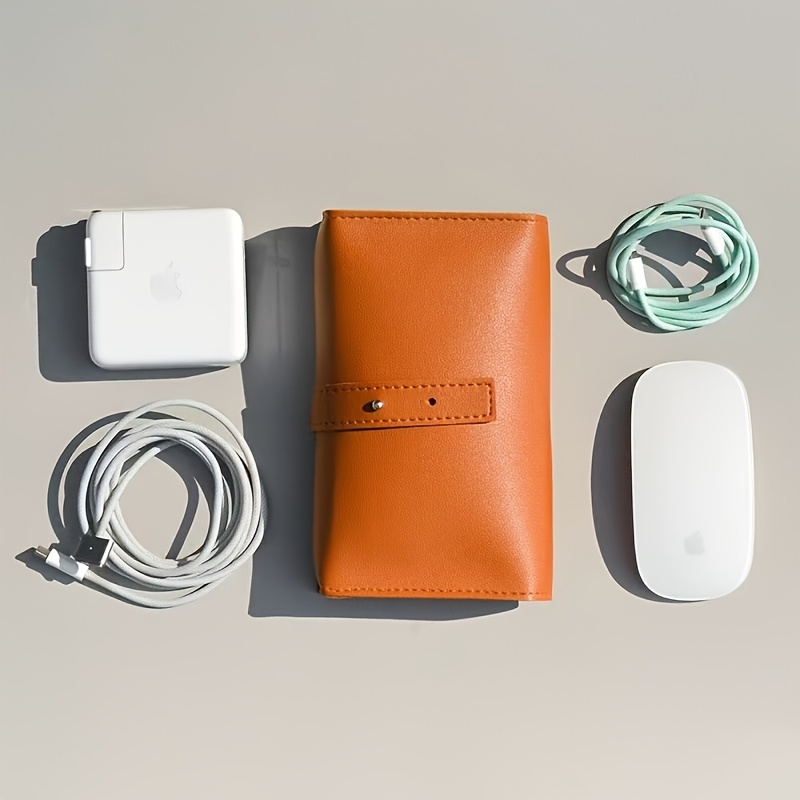 1pc PU Leather Multi-Compartme - Tech Accessories Travel Case 评论和价格