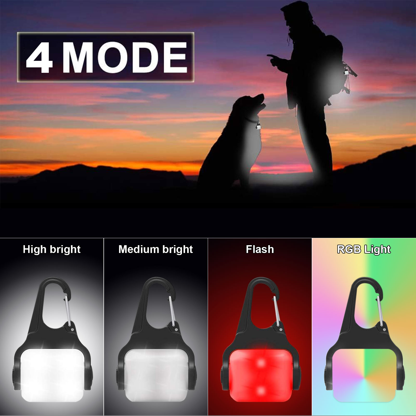 2 Pack LED Dog Collar Light Pe - Tech Dog Accessories 评论和价格