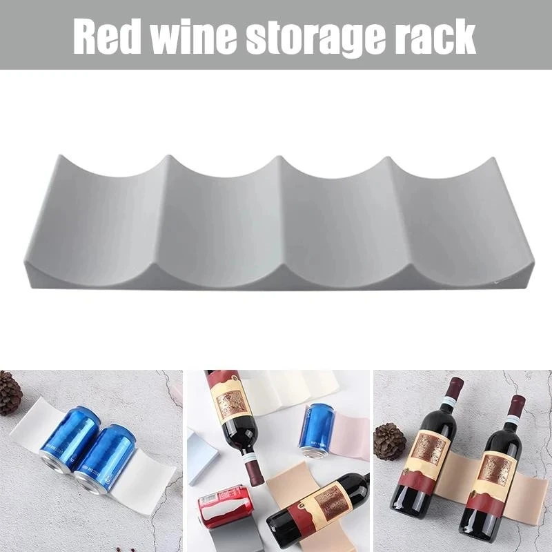 1Pc Stackable Wine Bottle Hold - Tech Accessories Organizer 评论和价格