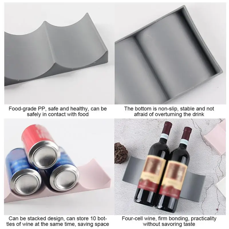 1Pc Stackable Wine Bottle Hold - Tech Accessories Organizer 评论和价格