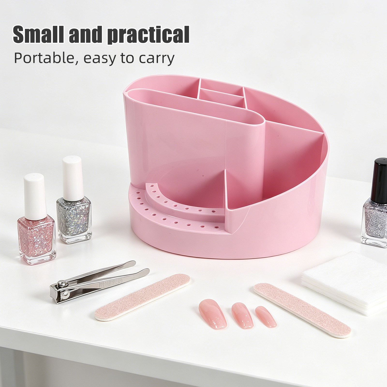 Nail Organizer Storage Box 7 C - Tech Accessories Case 评论和价格