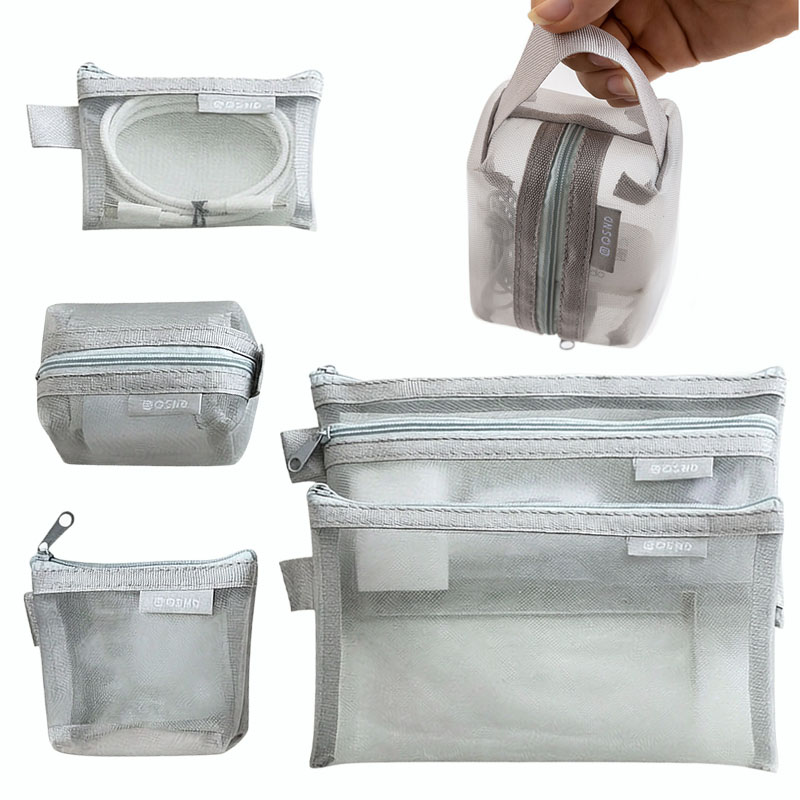 Gray Mesh Organizer Bags – for - Tech Accessories Case 评论和价格