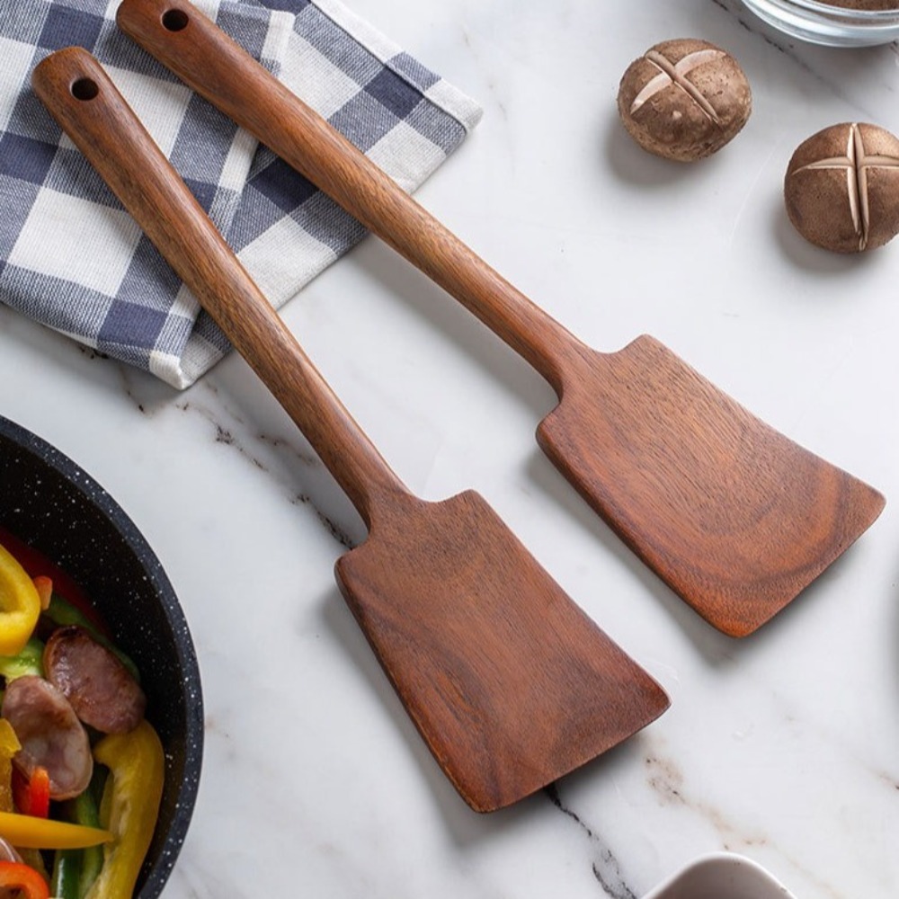 34cm Solid Wood Cooking Spatul - Hi Tech Kitchen Accessories 评论和价格