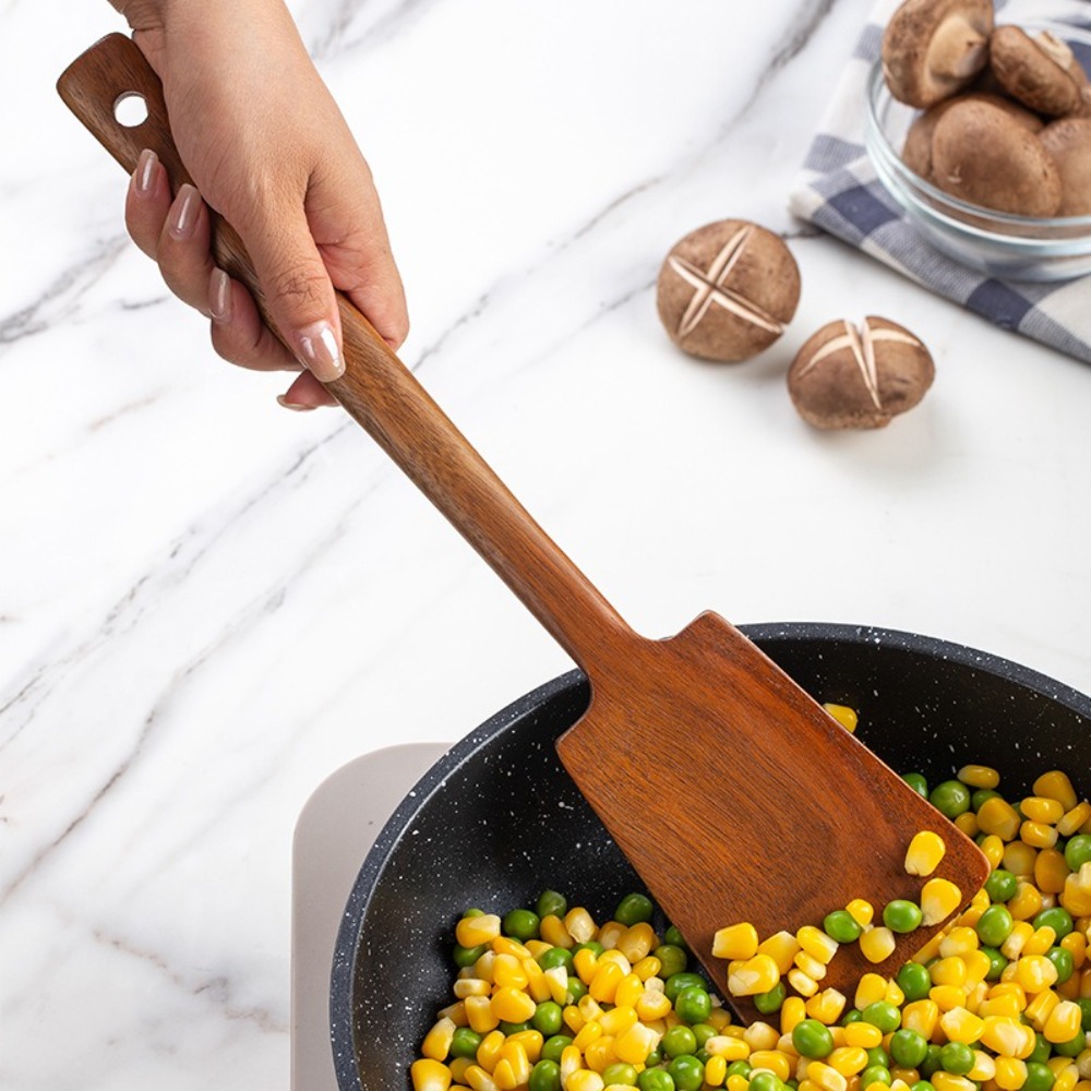 34cm Solid Wood Cooking Spatul - Hi Tech Kitchen Accessories 评论和价格