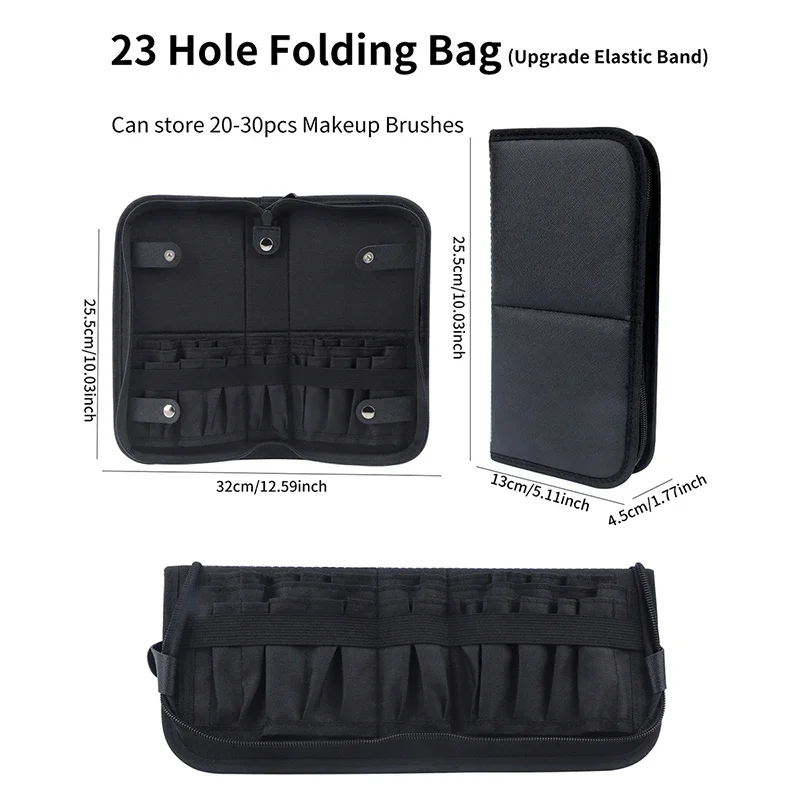 29/23 Holes Foldable Makeup Br - Tech Accessories Travel Bag 评论和价格