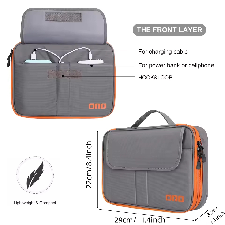 Travel Double Layer Digital St - Tech Accessories Organizer 评论和价格