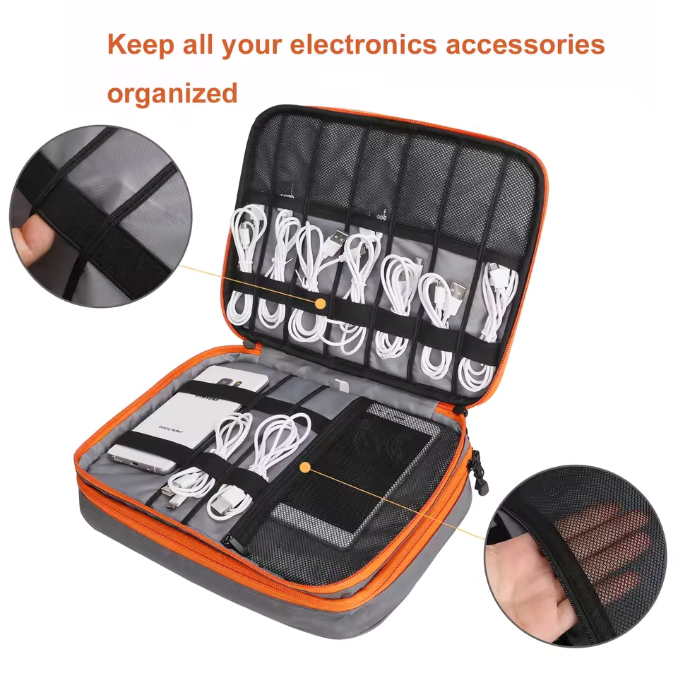 Travel Double Layer Digital St - Tech Accessories Organizer 评论和价格