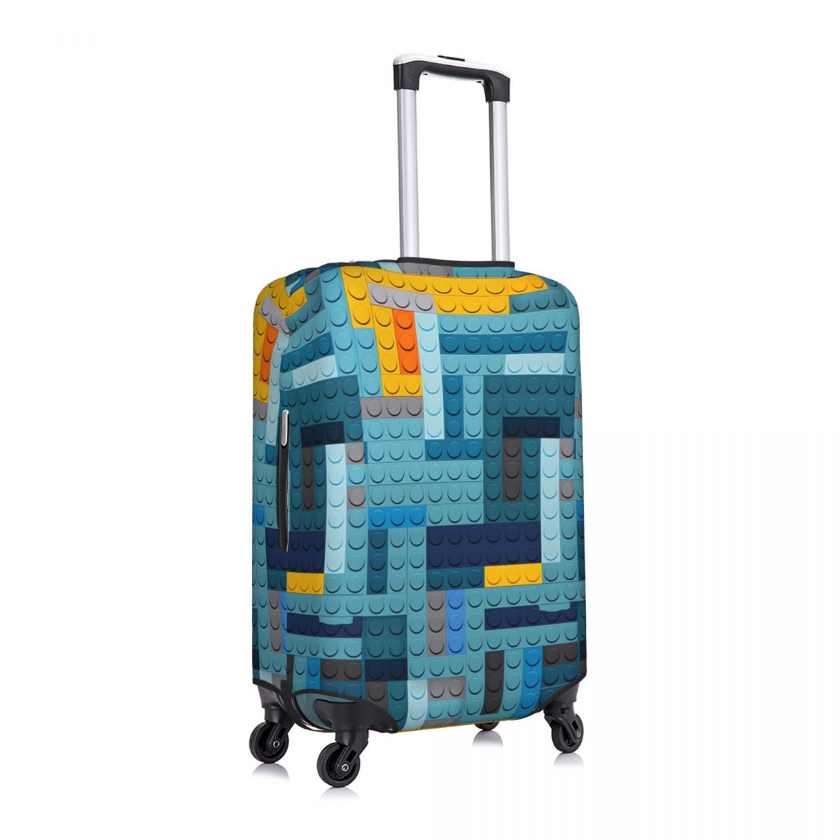 Blue Tech Pixel Building Block - Tech Accessories Travel Case 评论和价格