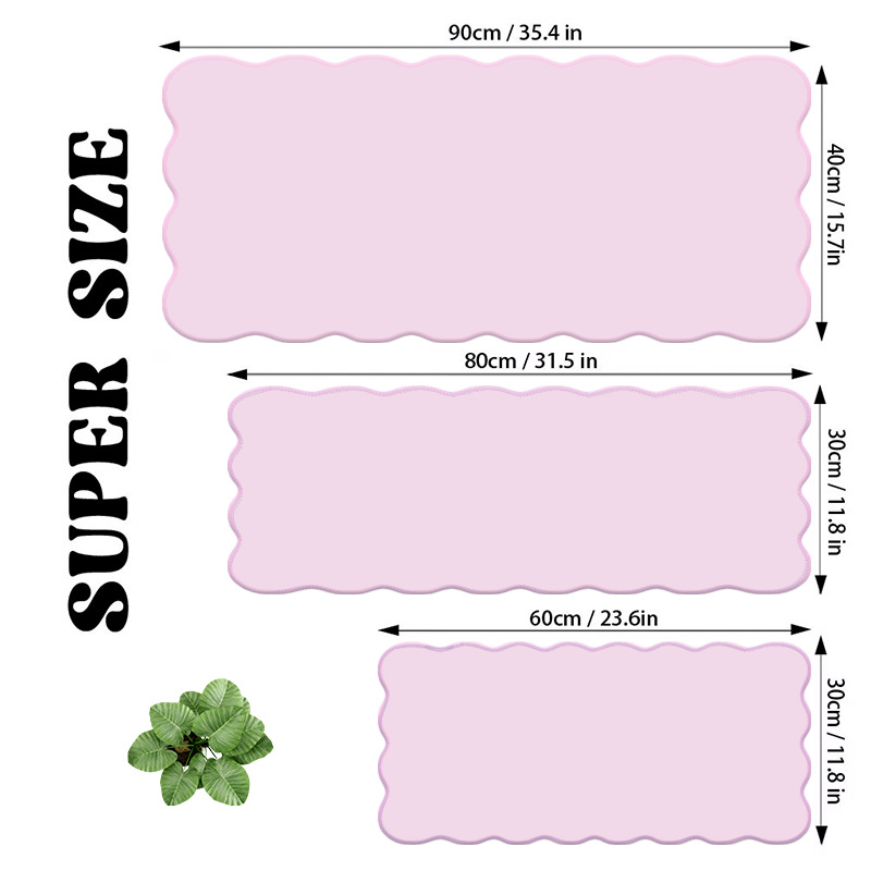 Kawaii Desk Pad Scalloped Desk - Tech Desktop Accessories 评论和价格