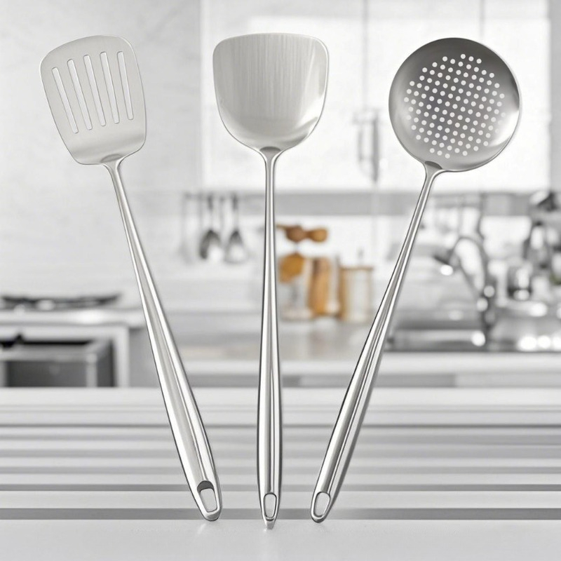 Food Stainless Steel Wok Spatu - Hi Tech Kitchen Accessories 评论和价格