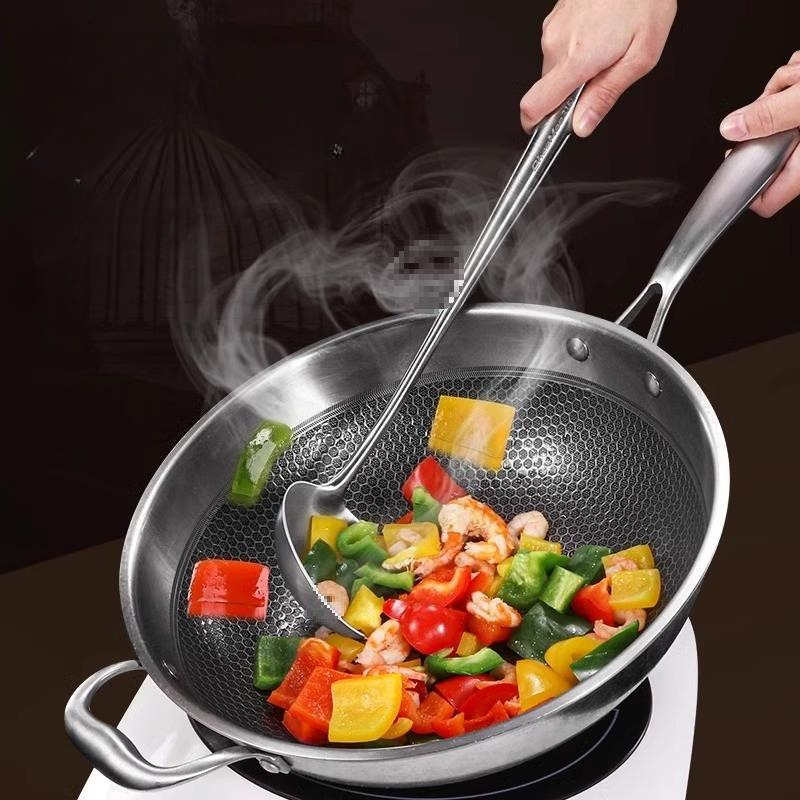 Food Stainless Steel Wok Spatu - Hi Tech Kitchen Accessories 评论和价格