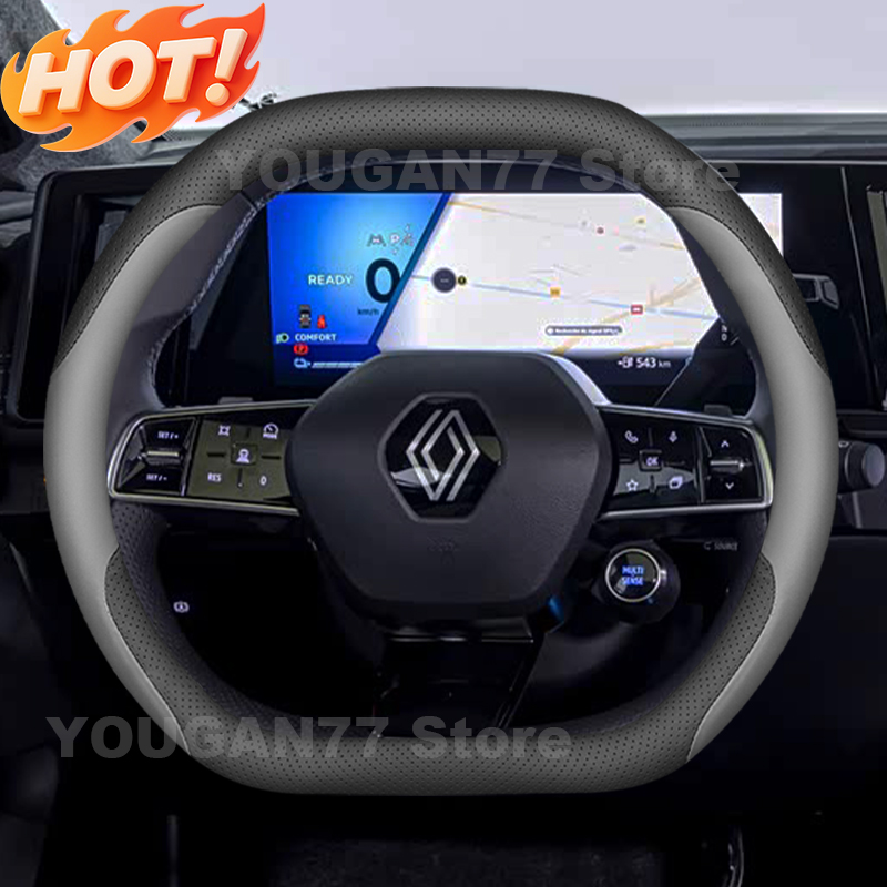 Leather Car Steering Wheel Cov - Tech Accessories Renault 评论和价格