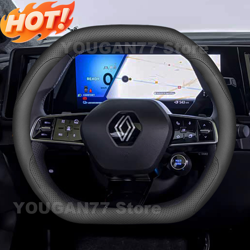 Leather Car Steering Wheel Cov - Tech Accessories Renault 评论和价格